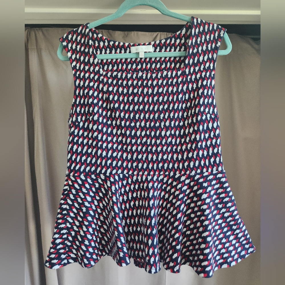 Sleeveless Peplum Top